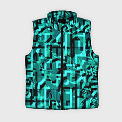 Женский жилет Неоновый голубой объёмный эффект
