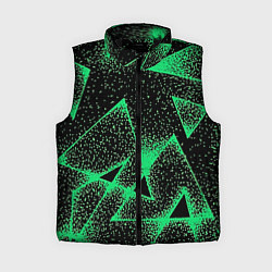 Женский жилет A light green triangle with dots