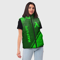 Женский жилет Half-Life - green gradient вертикально, цвет: 3D-черный — фото 2