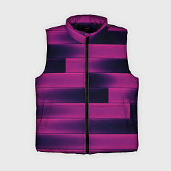 Женский жилет Color pink square, цвет: 3D-черный