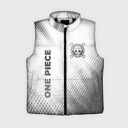 Женский жилет One Piece - white gradient вертикально, цвет: 3D-черный