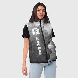 Женский жилет Fortnite - grey gradient по-вертикали, цвет: 3D-черный — фото 2