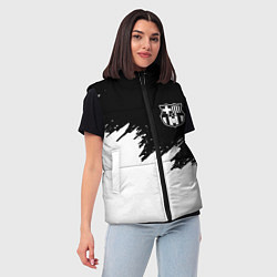 Женский жилет Barcelona черно белые краски, цвет: 3D-черный — фото 2