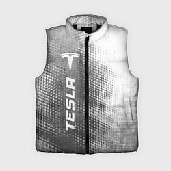 Женский жилет Tesla - grey gradient по-вертикали, цвет: 3D-черный