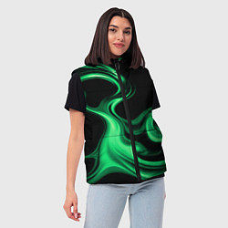 Женский жилет Color green smoke, цвет: 3D-черный — фото 2