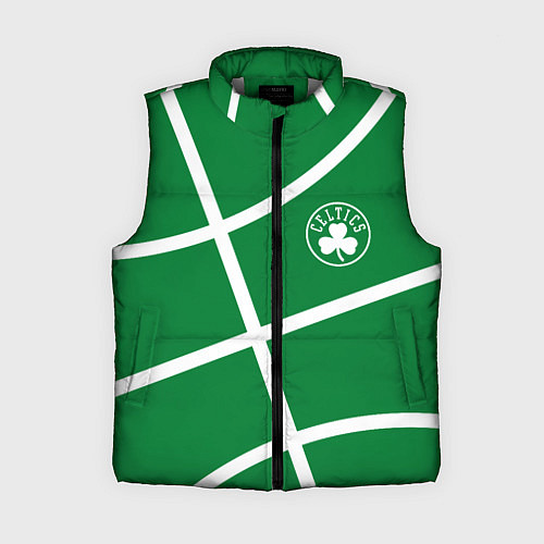 Женский жилет Boston Celtics green / 3D-Светло-серый – фото 1