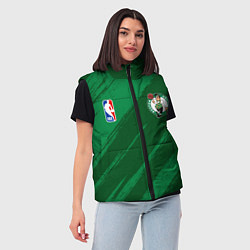 Женский жилет Boston Celtics NBA basketball, цвет: 3D-черный — фото 2