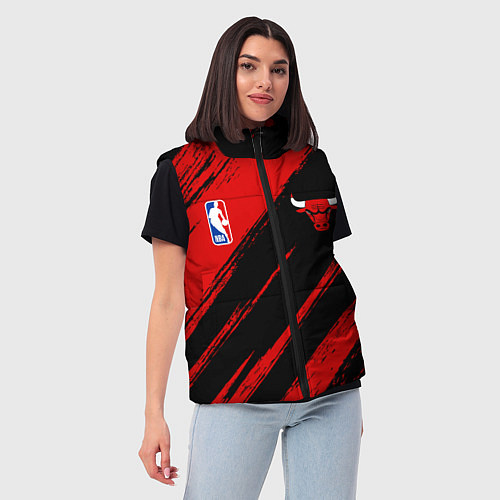 Женский жилет Chicago Bulls team NBA / 3D-Черный – фото 3