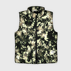 Женский жилет Пятнистый чёрно-бежевый, цвет: 3D-черный
