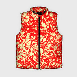 Женский жилет Пятнистый красно-жёлтый