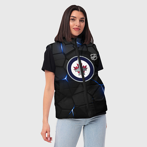 Женский жилет Виннипег Джетс - НХЛ хоккей / 3D-Черный – фото 3