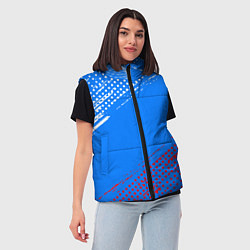 Женский жилет Патриот - флаг, цвет: 3D-черный — фото 2