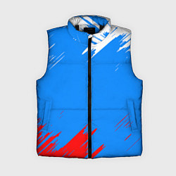 Женский жилет Патриот Россия - флаг, цвет: 3D-черный