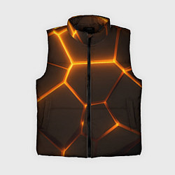 Женский жилет Оранжевое свечение текстура