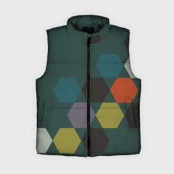 Женский жилет Кластер зеленая ночь