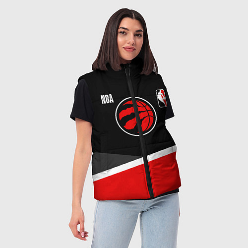 Женский жилет Toronto Raptors - basketball / 3D-Черный – фото 3