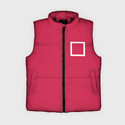 Женский жилет Страж Squid game квадрат, цвет: 3D-черный