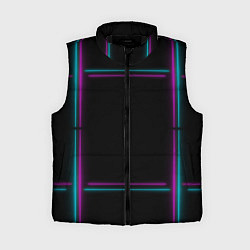 Женский жилет Neon pink light blue, цвет: 3D-черный