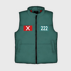 Женский жилет Игра кальмара 222, цвет: 3D-красный