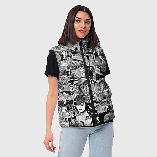 Женский жилет Horror World of Junji Ito / 3D-Черный – фото 3