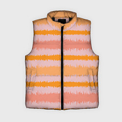 Женский жилет Полосы зигзагообразные оранжево-розовые