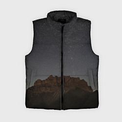 Женский жилет Массив Метеген под звездами, цвет: 3D-черный