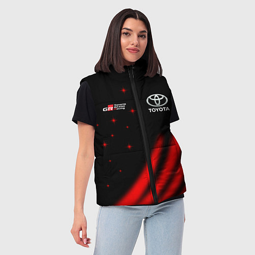 Женский жилет Toyota GR Gazoo Racing / 3D-Черный – фото 3
