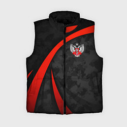 Женский жилет Федерация бокса - камуфляж, цвет: 3D-черный