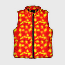 Женский жилет Текстура лавы, цвет: 3D-черный