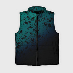 Женский жилет Абстрактный пятнистый с затемнением, цвет: 3D-черный
