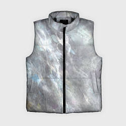 Женский жилет Абстракция - white smoke on gray background