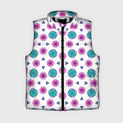Женский жилет Цветочно-геометрический паттерн