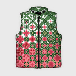 Женский жилет Розово-зеленая метаморфоза