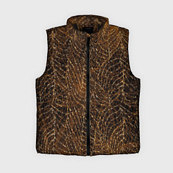 Женский жилет Золотая сеть, цвет: 3D-черный