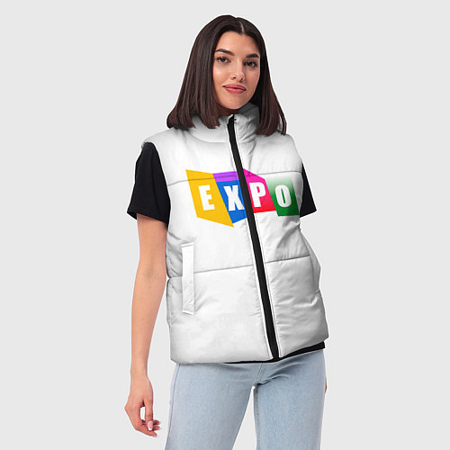 Женский жилет Expo Выстовка / 3D-Черный – фото 3