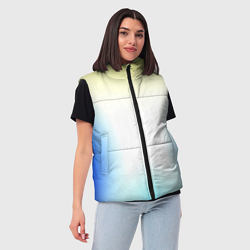 Женский жилет Color yellow blue white / 3D-Черный – фото 3
