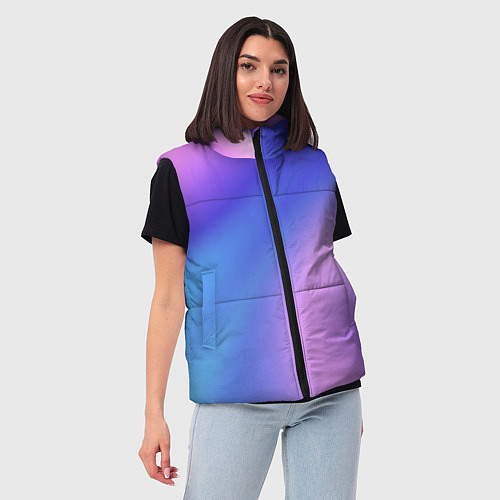 Женский жилет Color multicolored gradient / 3D-Черный – фото 3