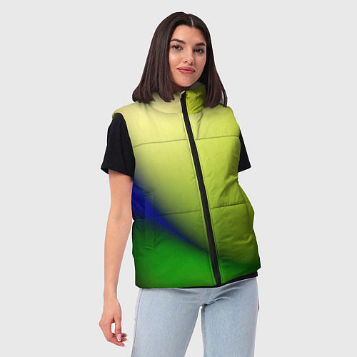 Женский жилет The color is multicolored / 3D-Черный – фото 3