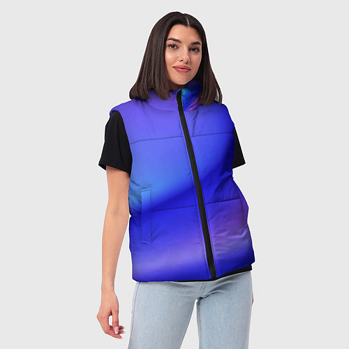 Женский жилет The color is multicolored / 3D-Черный – фото 3