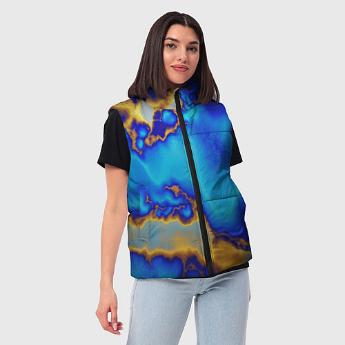 Женский жилет Поверхностная закалка / 3D-Черный – фото 3