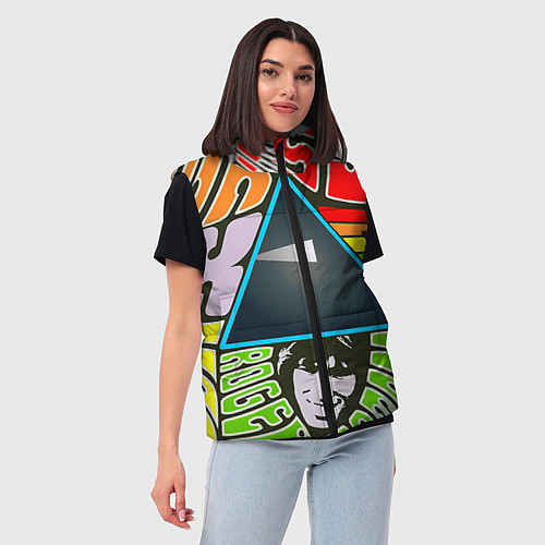 Женский жилет Pink Floyd / 3D-Черный – фото 3