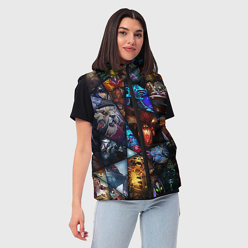 Женский жилет Dota 2: All Pick / 3D-Светло-серый – фото 3