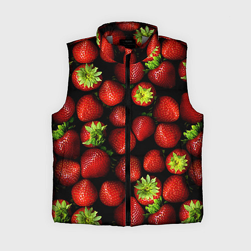 Женский жилет Клубничка / 3D-Светло-серый – фото 1