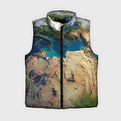Женский жилет Земля / 3D-Светло-серый – фото 1