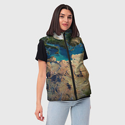 Женский жилет Земля, цвет: 3D-светло-серый — фото 2