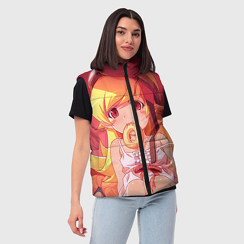 Женский жилет Ошино Шинобу / 3D-Черный – фото 3