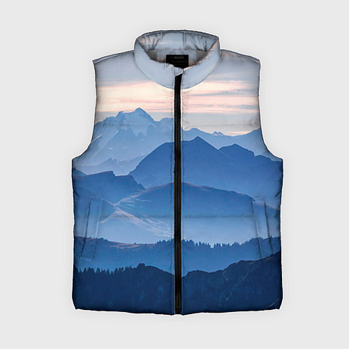 Женский жилет Горы / 3D-Светло-серый – фото 1
