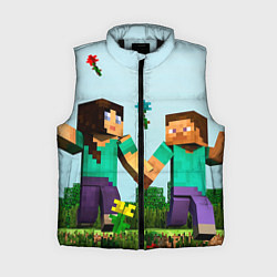 Женский жилет Minecraft Stories, цвет: 3D-черный