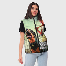 Женский жилет GTA 5: Franklin Clinton, цвет: 3D-светло-серый — фото 2