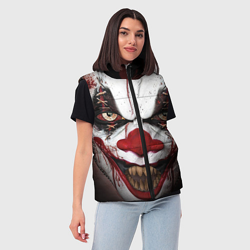 Женский жилет Зомби клоун / 3D-Черный – фото 3
